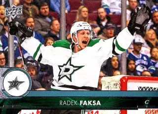 Хоккей. Карточка Radek Faksa/Радек Факса (Dallas Stars / Даллас Старз) НХЛ/NHL