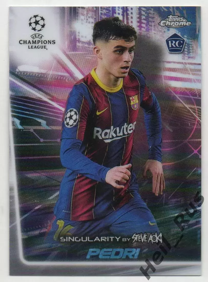 Футбол. Карточка Pedri/Педри FC Barcelona/Барселона Лига Чемпионов 2020/21 TOPPS