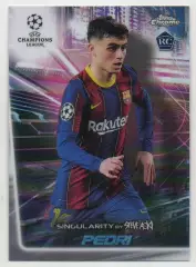 Футбол. Карточка Pedri/Педри FC Barcelona/Барселона Лига Чемпионов 2020/21 TOPPS
