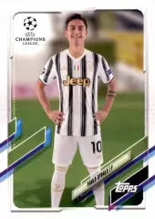 Футбол Карточка Пауло Дибала Ювентус, Палермо, Рома Лига Чемпионов 2020/21 TOPPS