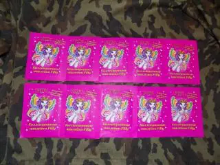 Наклейки. 10 запечатанных пакетиков DRACCO Филли Бабочки(Dracco Filly Butterfly)