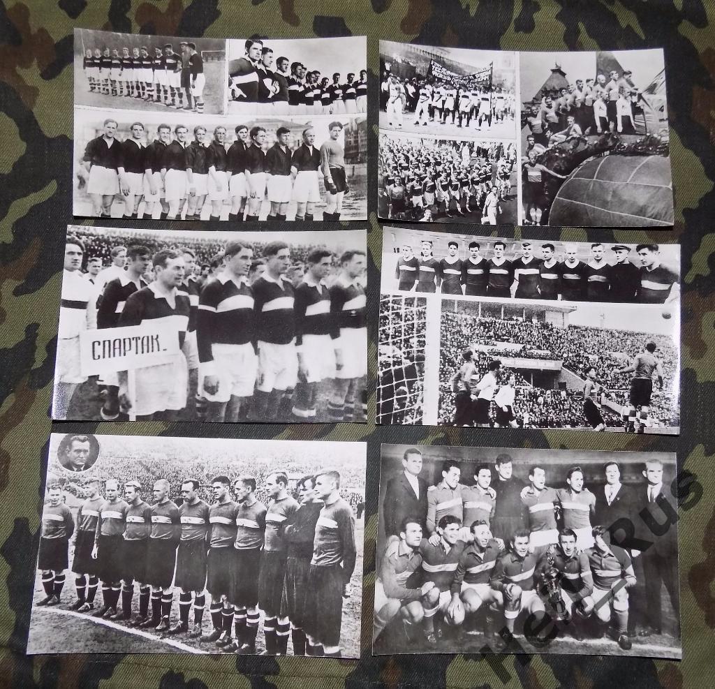 Футбол. СПАРТАК. Странички истории советского футбола, комплект 14 фотооткрыток 3