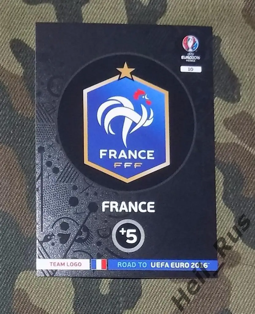 Футбол. Panini/Панини. Карточка Логотип Франция Евро/Euro 2016