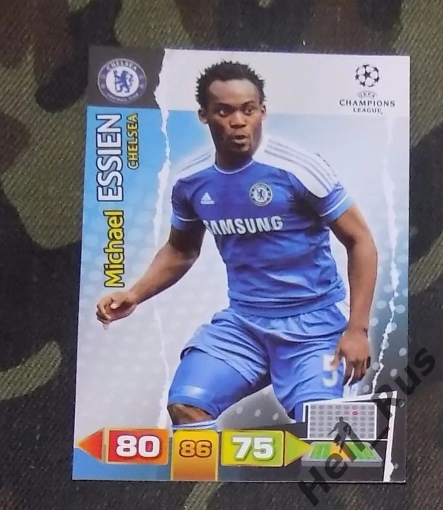 Футбол. Карточка Michael Essien/Майкл Эссьен (Челси) Лига Чемпионов 2011-12