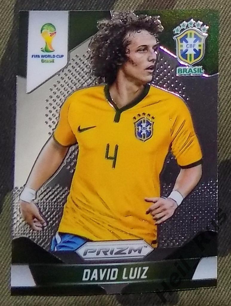 Футбол. PANINI. Чемпионат Мира 2014 карточка David Luiz/Давид Луис (Бразилия)