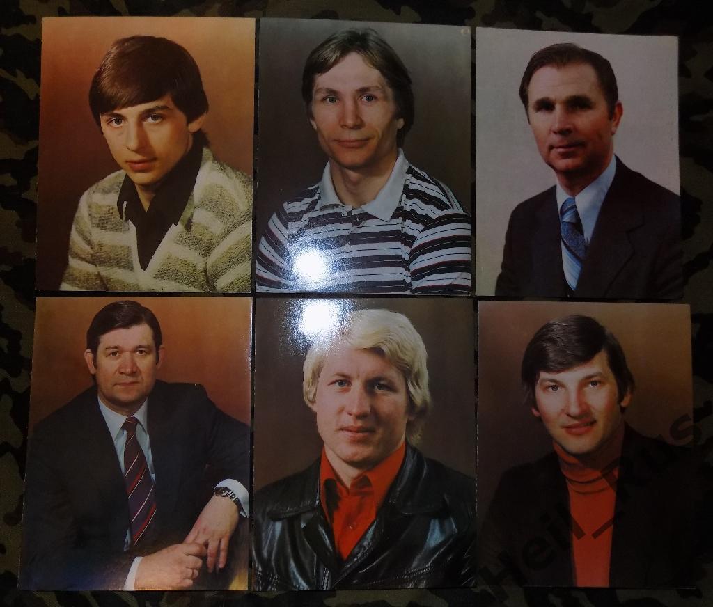 Хоккейная дружина, полный комплект 24 открытки (Тихонов, Третьяк, Фетисов и др 6
