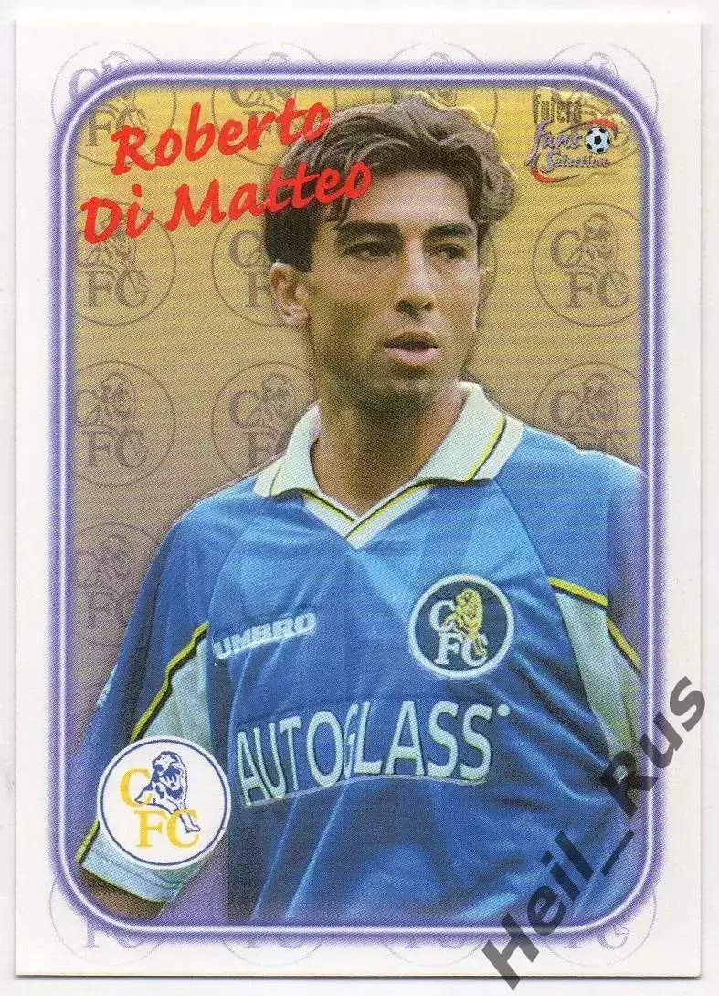 Футбол. Карточка Roberto Di Matteo/Роберто Ди Маттео (Chelsea/Челси) 1998