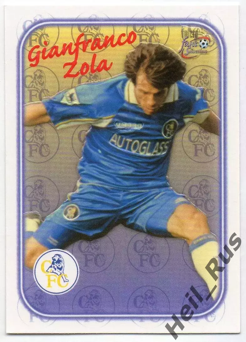 Футбол. Карточка Gianfranco Zola/Джанфранко Дзола (Chelsea/Челси) 1998