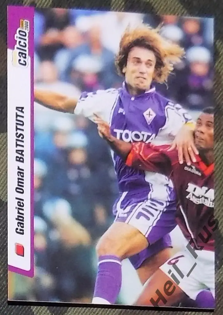 Футбол. Карточка Gabriel Omar Batistuta/Габриэль Батистута (Фиорентина)