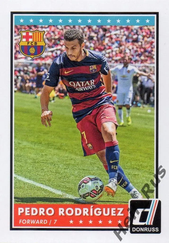 Футбол. Карточка Pedro Rodriguez/Педро (Barcelona/Барселона) Panini/Панини 2015