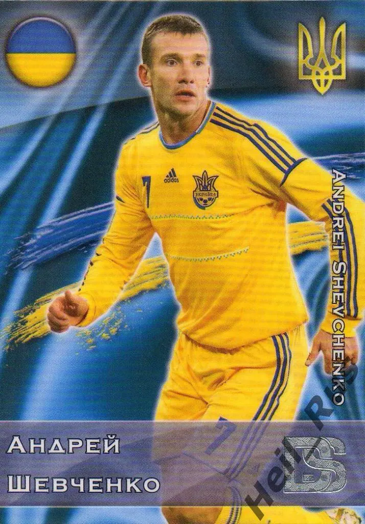 Футбол Карточка Андрей Шевченко (сборная Украина,Динамо, Милан,Челси) GalacticoS