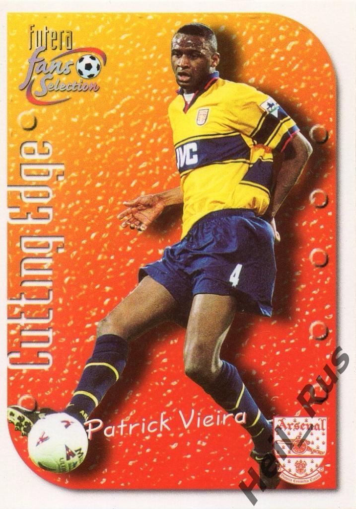 Футбол. Карточка Patrick Vieira/Патрик Виейра (Arsenal/Арсенал) FUTERA 1999