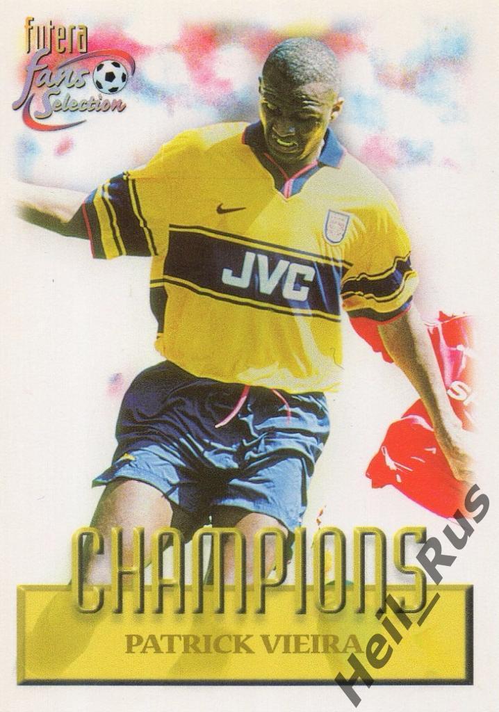 Футбол. Карточка Patrick Vieira/Патрик Виейра (Arsenal/Арсенал) FUTERA 1999