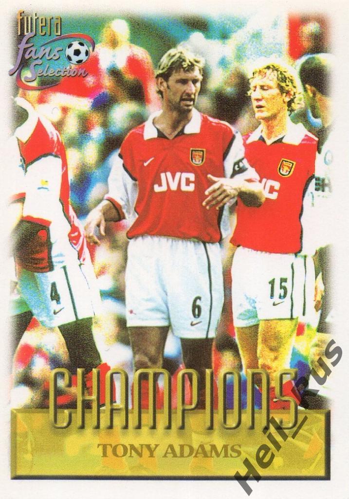 Футбол. Карточка Tony Adams/Тони Адамс (Arsenal/Арсенал Лондон) FUTERA 1999