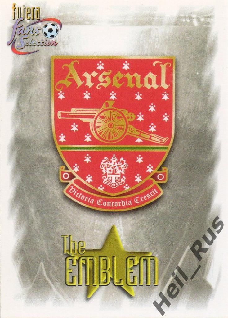 Футбол. Карточка The Emblem/Эмблема (Arsenal/Арсенал Лондон) FUTERA 1999