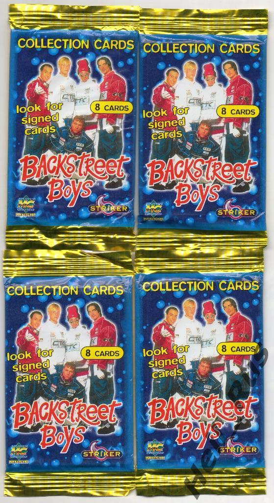 Карточки. 4 запечатанных пакетика Backstreet Boys/Бэкстрит Бойз
