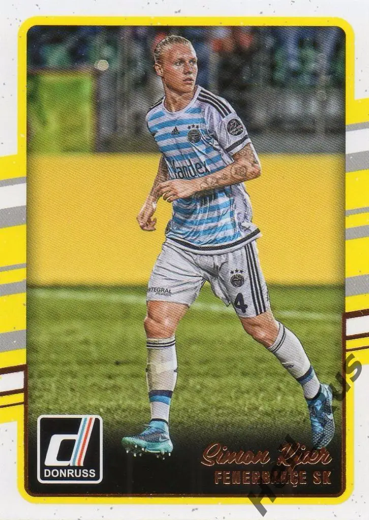 Футбол. Карточка Simon Kjaer/Симон Кьер (Фенербахче) Panini/Панини 2016-17