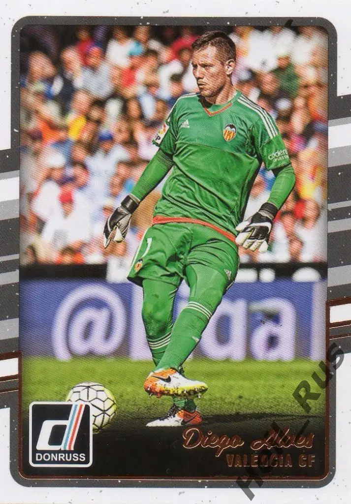 Футбол. Карточка Diego Alves/Диего Алвес (Valencia/Валенсия) Panini/Панини 2016