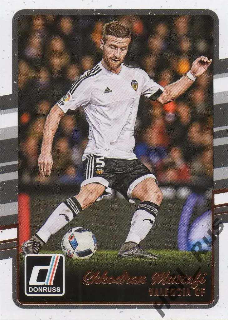 Футбол. Карточка Shkodran Mustafi/Шкодран Мустафи (Валенсия) Panini/Панини 2016