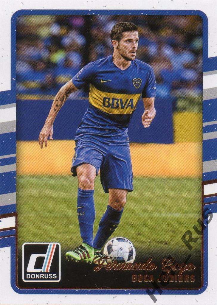 Футбол Карточка Fernando Gago/Фернандо Гаго (Бока Хуниорс) Panini/Панини 2016-17