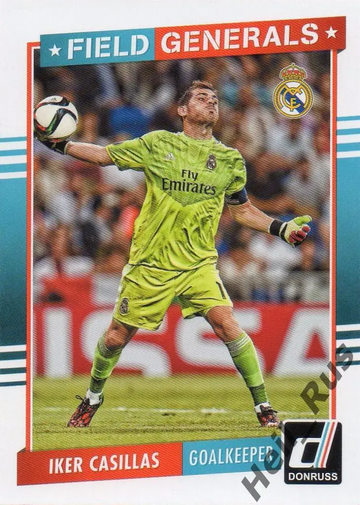 Футбол. Карточка Iker Casillas/Икер Касильяс (Реал Мадрид) Panini/Панини 2015