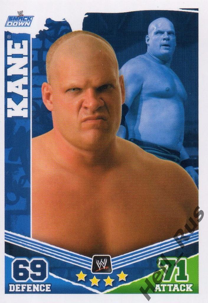 Реслинг/Wrestling. Карточка Kane/Кейн, 2010 TOPPS Slam Attax Mayhem