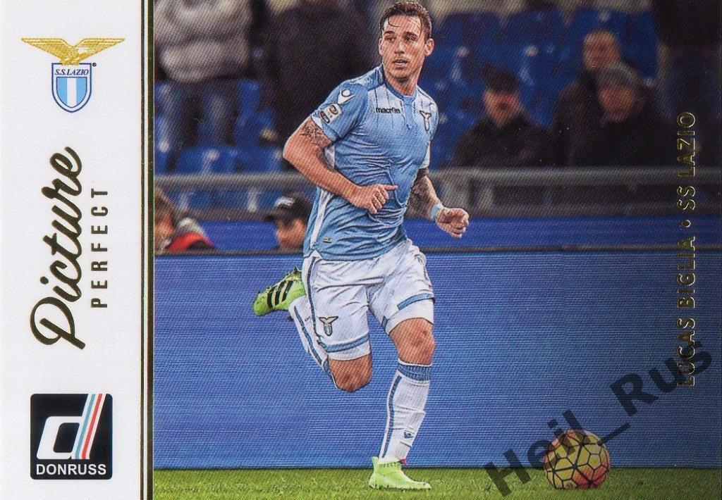 Футбол. Карточка Lucas Biglia/Лукас Билья (SS Lazio/Лацио) Panini/Панини 2016-17