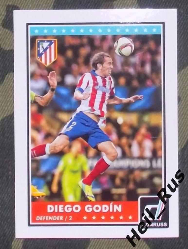 Футбол Карточка Diego Godin/Диего Годин (Атлетико Мадрид) Panini/Панини 2015