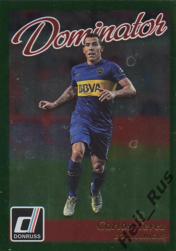 Футбол. Карточка Carlos Tevez/Карлос Тевес (Бока Хуниорс) Panini/Панини 2016-17