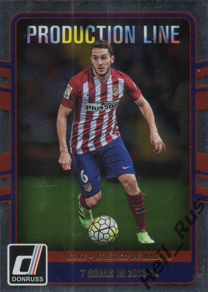 Футбол. Карточка Koke/Коке (Atletico/Атлетико Мадрид) Panini/Панини 2016-17