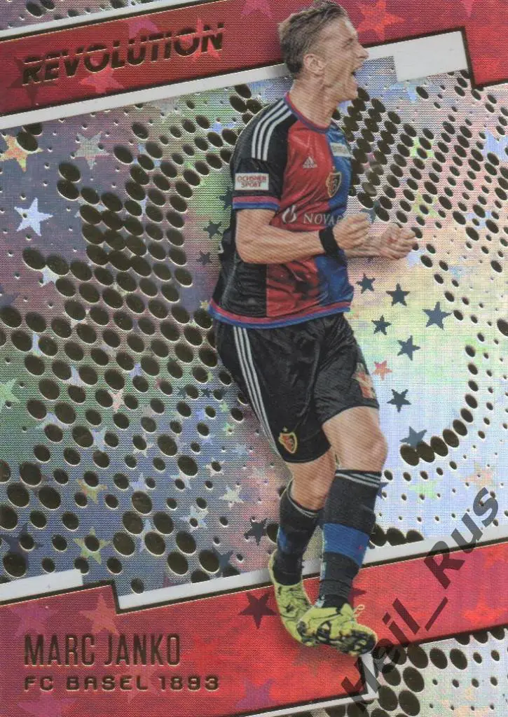 Футбол. Карточка Marc Janko/Марк Янко (FC Basel 1893/Базель) Panini/Панини 2017