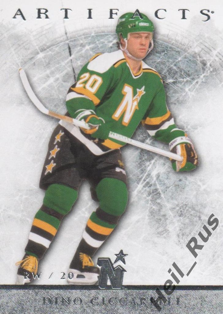Хоккей. Карточка Dino Ciccarelli/Дино Сиссарелли (Minnesota North Stars) НХЛ/NHL