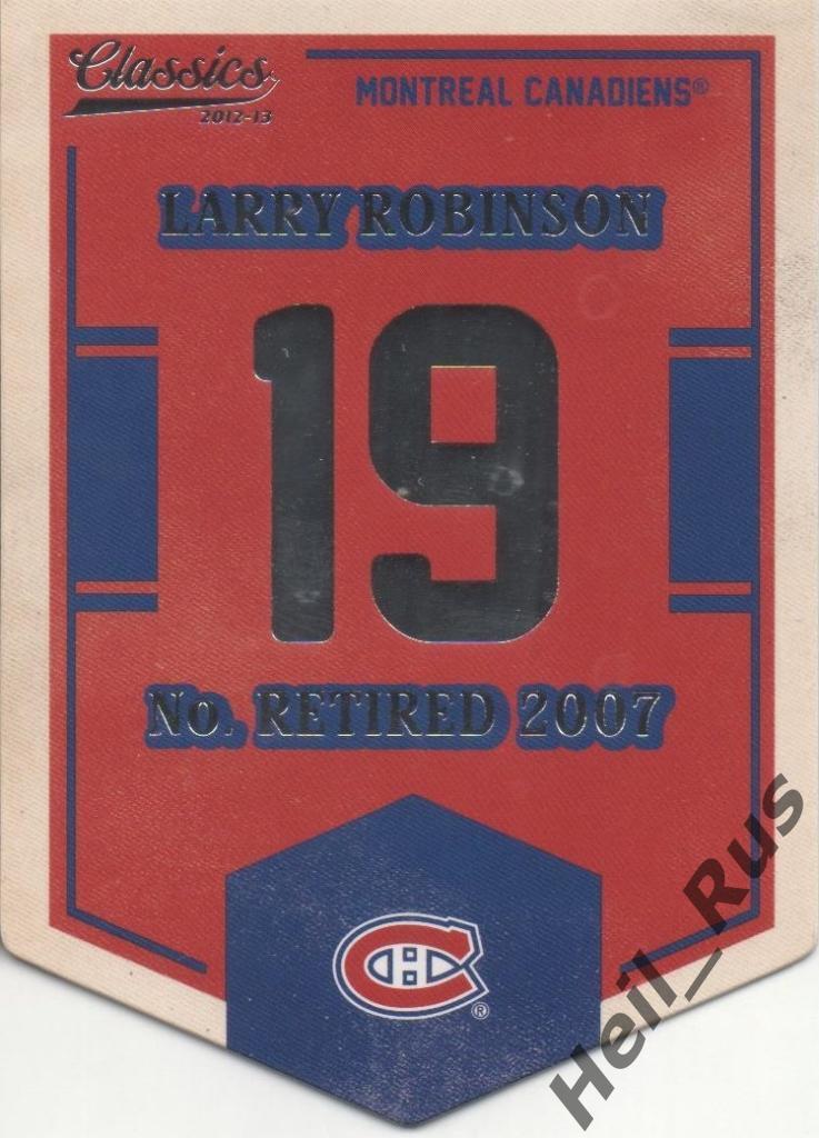 Хоккей. Карточка Larry Robinson / Ларри Робинсон (Montreal Canadiens) НХЛ/NHL