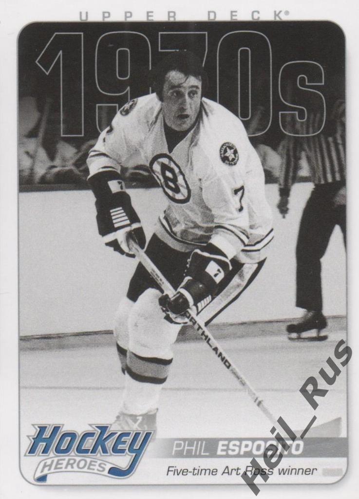 Хоккей Карточка Phil Esposito/Фил Эспозито (Boston Bruins/Бостон Брюинз) НХЛ/NHL
