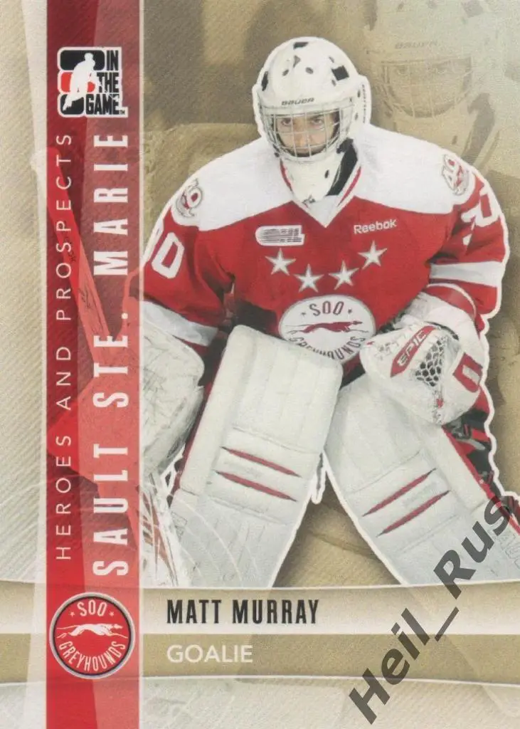 Хоккей. Карточка Matt Murray / Мэтт Мюррей (Sault Ste. Marie, Питтсбург) НХЛ/NHL