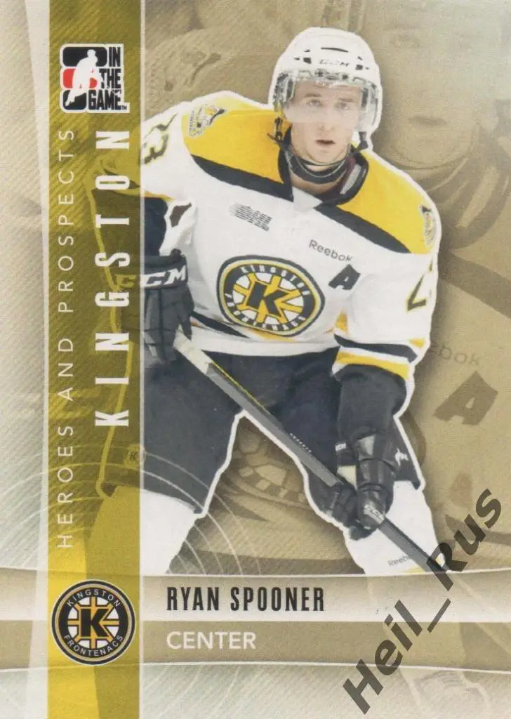 Хоккей Карточка Райан Спунер (Kingston Frontenacs, Бостон, Динамо Минск) НХЛ/КХЛ
