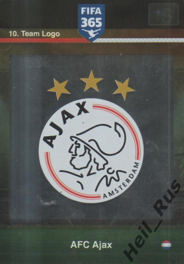 Футбол. Карточка Логотип AFC Ajax / Аякс Амстердам, Panini/Панини 2015-16