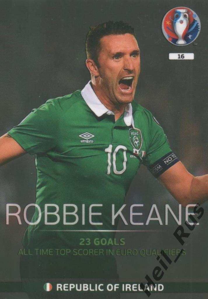 Футбол. Карточка Robbie Keane/Робби Кин (Ирландия) Euro/Евро 2016 Panini/Панини