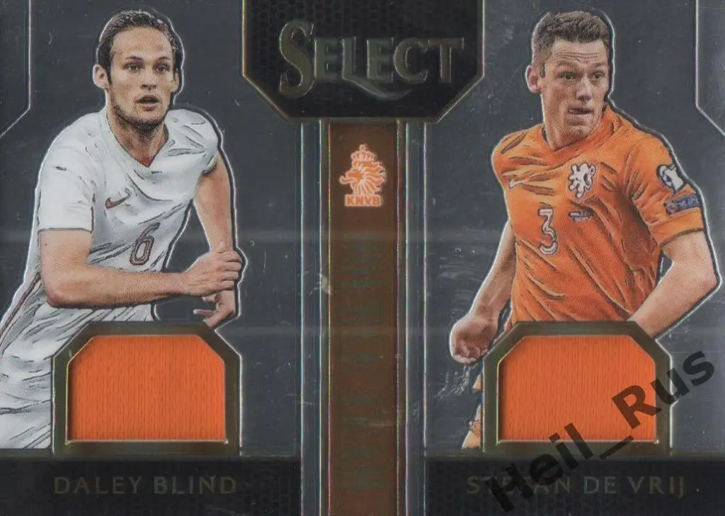 Футбол Карточка Дейли Блинд/Стефан де Врей (Нидерланды, Манчестер, Интер) Panini