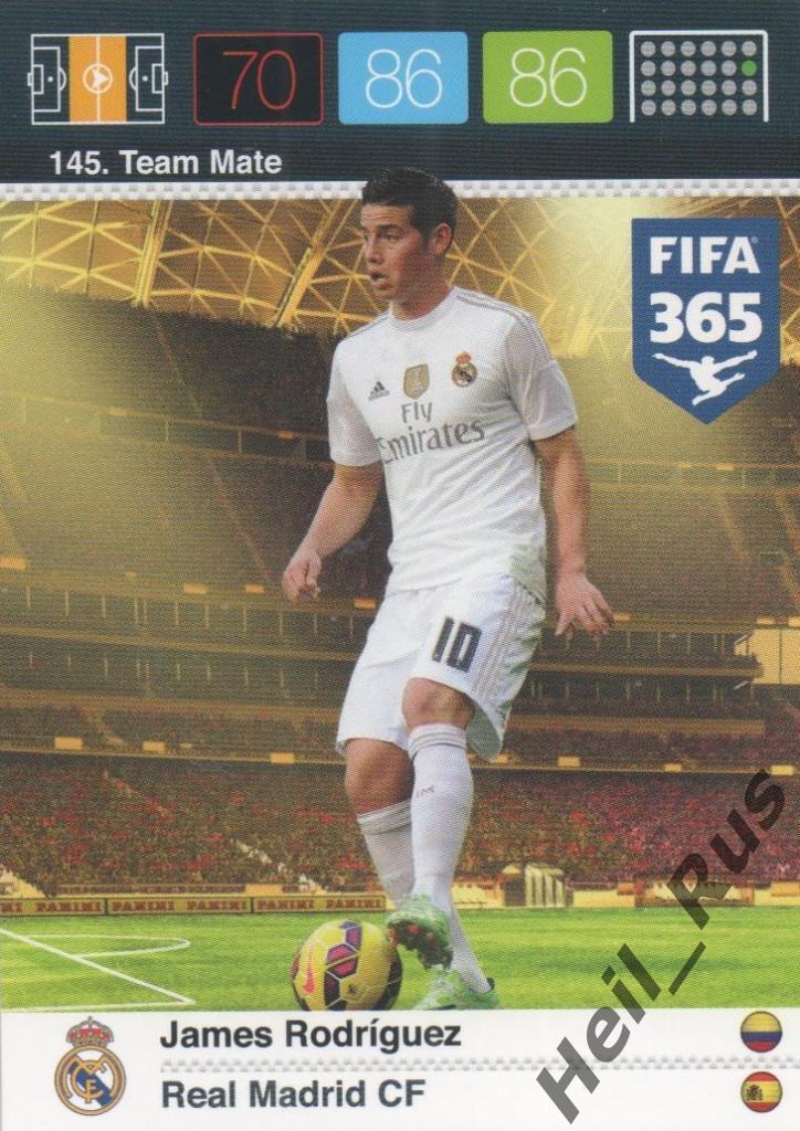 Футбол Карточка James Rodriguez/Хамес Родригес (Реал Мадрид, Бавария Panini 2015