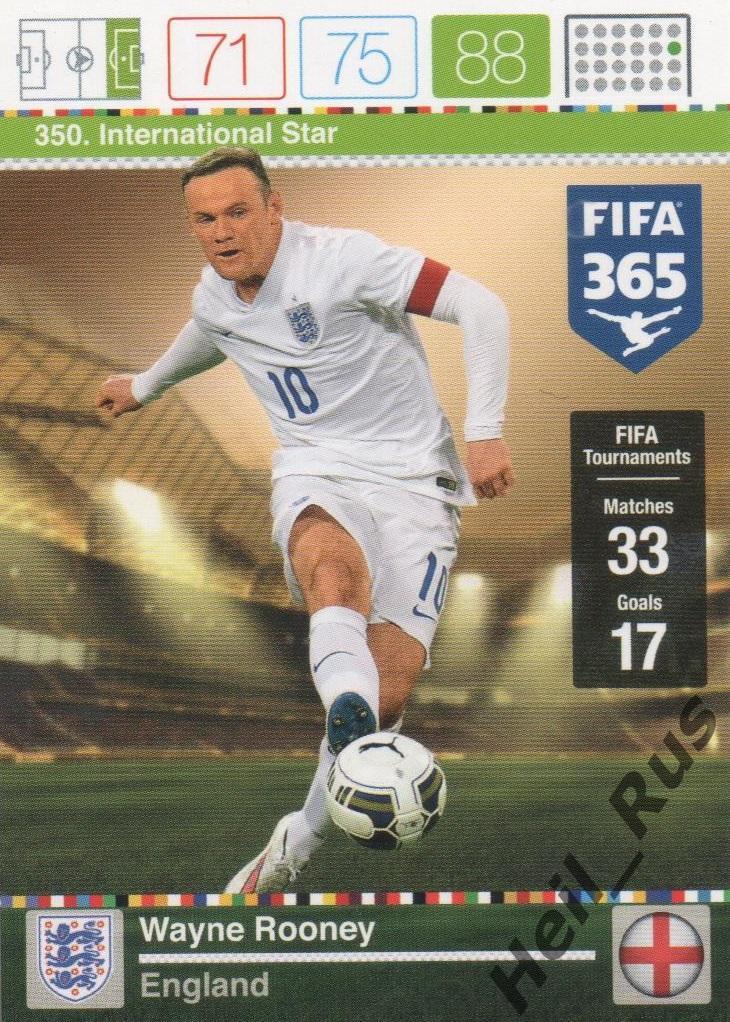 Футбол Карточка Wayne Rooney/Уэйн Руни (Англия,Эвертон, Манчестер Юнайтед Panini