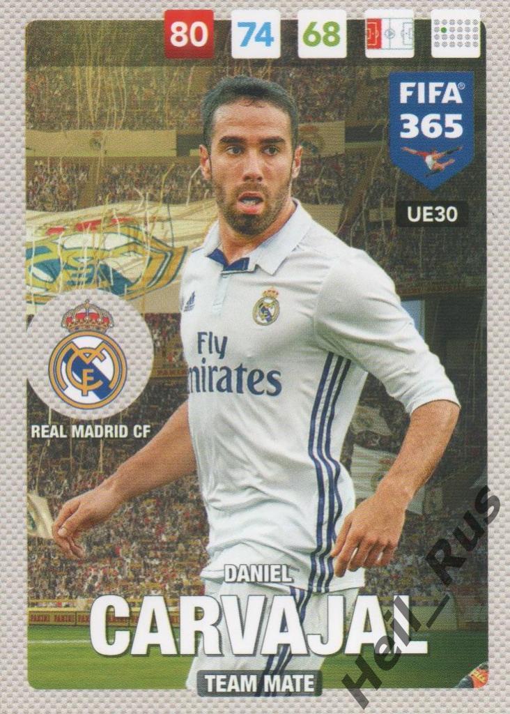 Футбол. Карточка Daniel Carvajal/Даниэль Карвахаль (Реал Мадрид) Panini 2016-17