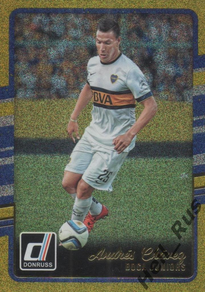 Футбол. Карточка Andres Chavez/Андрес Чавес (Boca Juniors/Бока Хуниорс) Panini