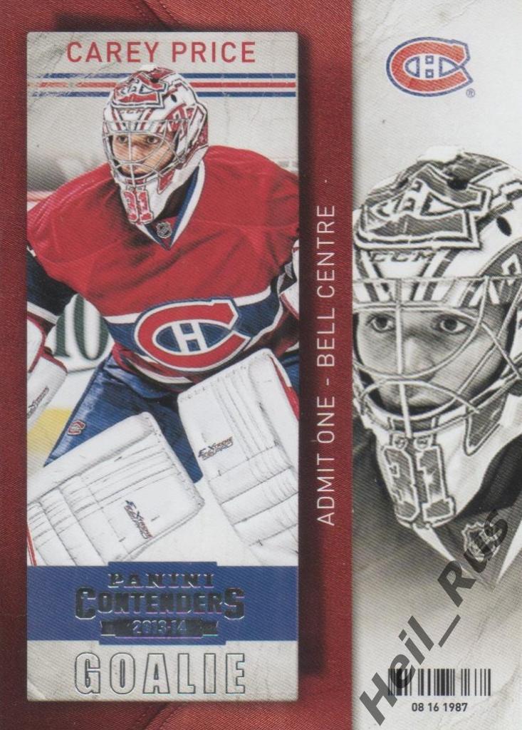 Хоккей. Карточка Carey Price / Кэри Прайс (Montreal Canadiens/Монреаль), НХЛ/NHL
