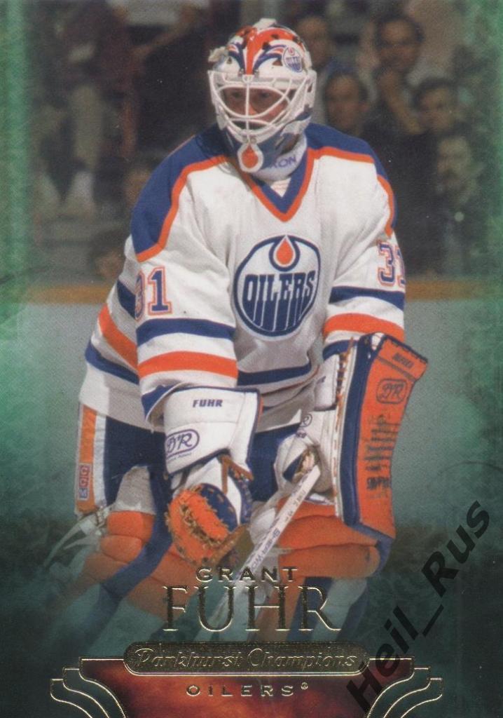 Хоккей. Карточка Grant Fuhr/Грант Фюр (Edmonton Oilers/Эдмонтон Ойлерз) НХЛ/NHL