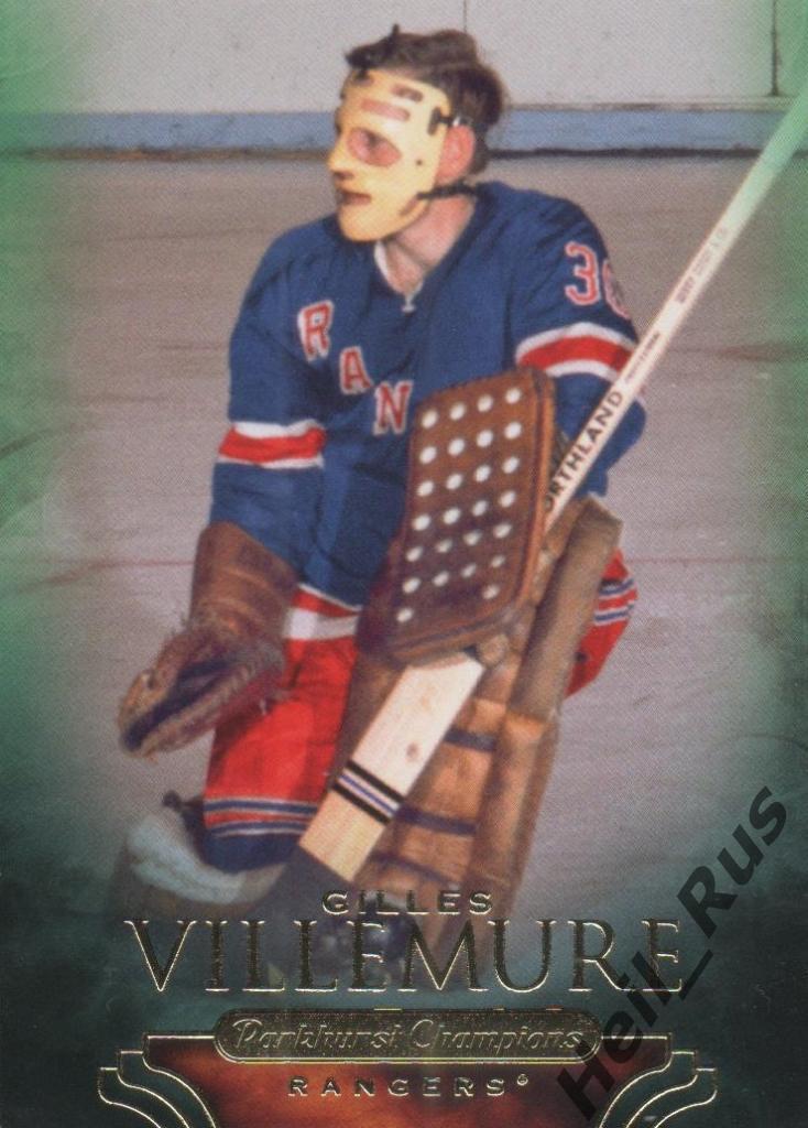 Хоккей. Карточка Gilles Villemure / Жиль Вильмур (New York Rangers) НХЛ/NHL