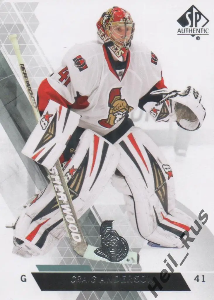 Хоккей. Карточка Craig Anderson/Крэйг Андерсон (Ottawa Senators/Оттава), НХЛ/NHL