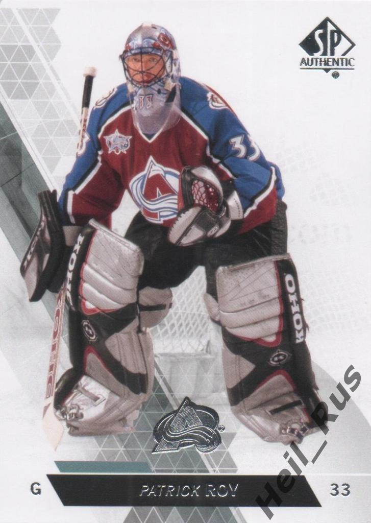 Хоккей. Карточка Patrick Roy / Патрик Руа (Colorado Avalanche/Колорадо) НХЛ/NHL