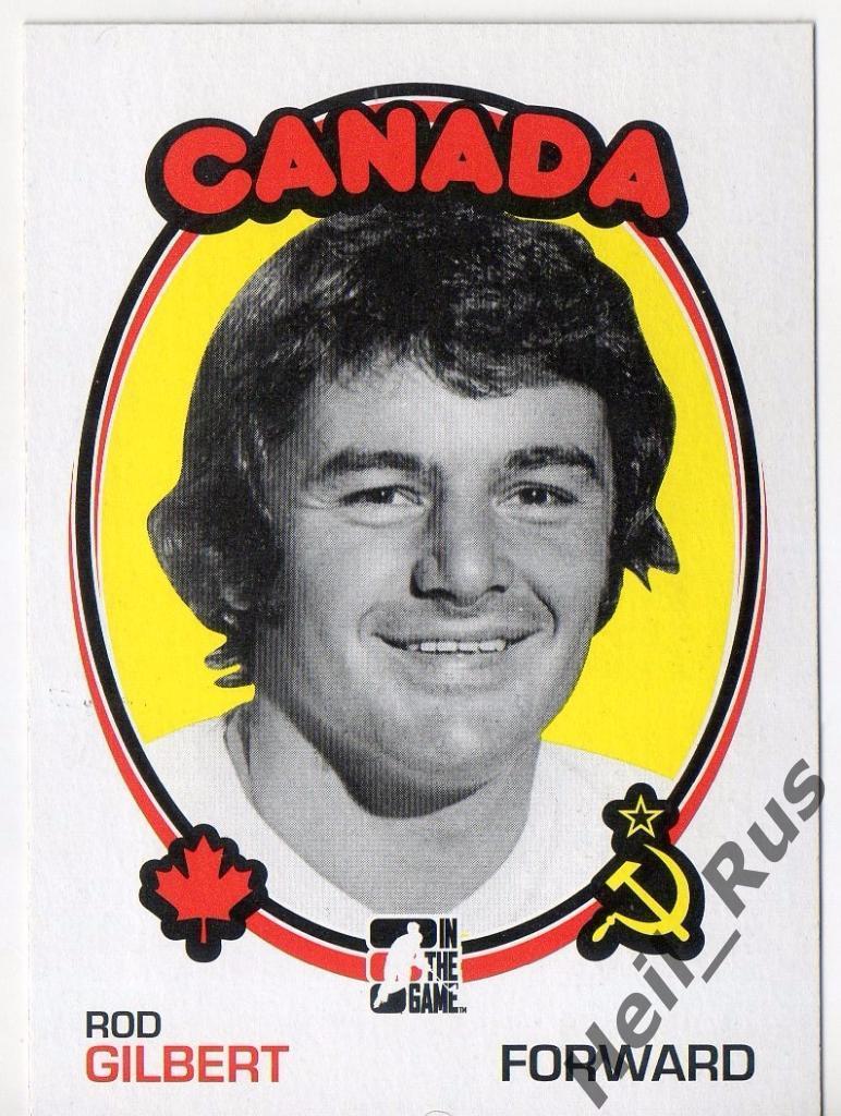 Хоккей. Карточка Rod Gilbert/Род Жильбер, СССР-Канада Суперсерия 1972 года