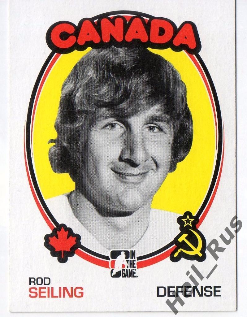 Хоккей. Карточка Rod Seiling/Род Сейлинг, СССР-Канада Суперсерия 1972 года